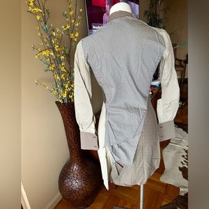 New AIMEE Vintage asymmetrical unusual mini Dress.Made in New York. s S. Cotton.